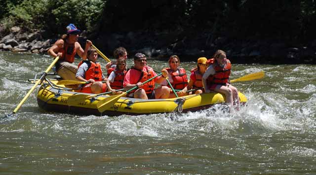 rafters on the Colorado River